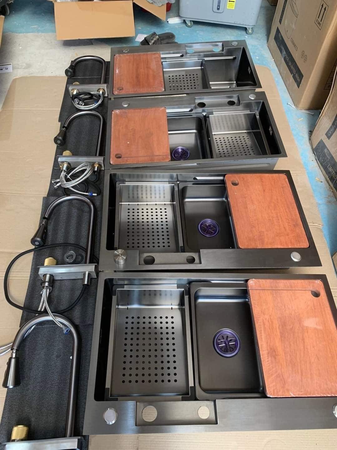 Chậu rửa bát 1 hố inox 304 cỡ lớn (chậu thác)